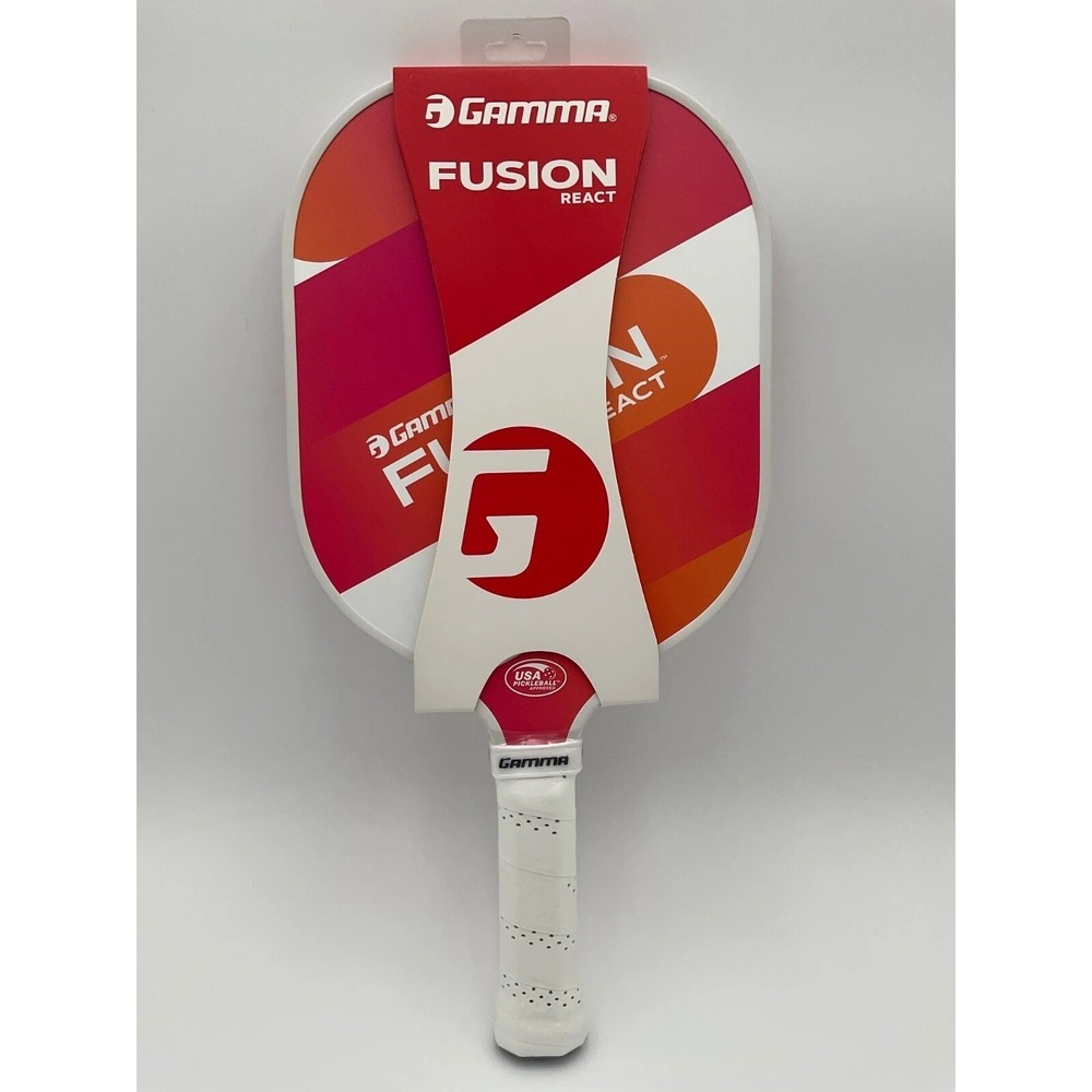 GAMMA Sports Fusion React Pickleball Paddle Polypropylene Core, Stiff‎ Flex